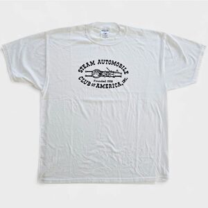 Vintage Steam Automobile Club Of America Ultra Soft Graphic Car Tee T-Shirt XL